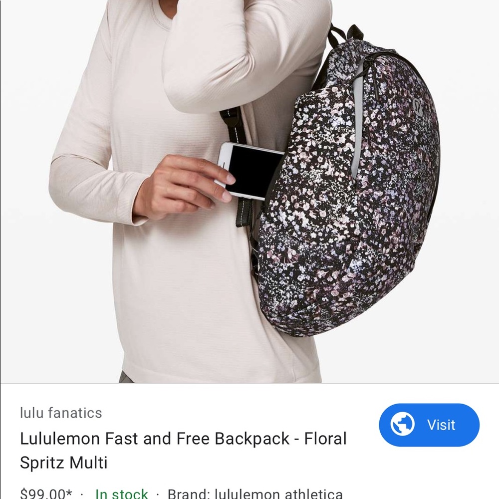 Fast and free backpack